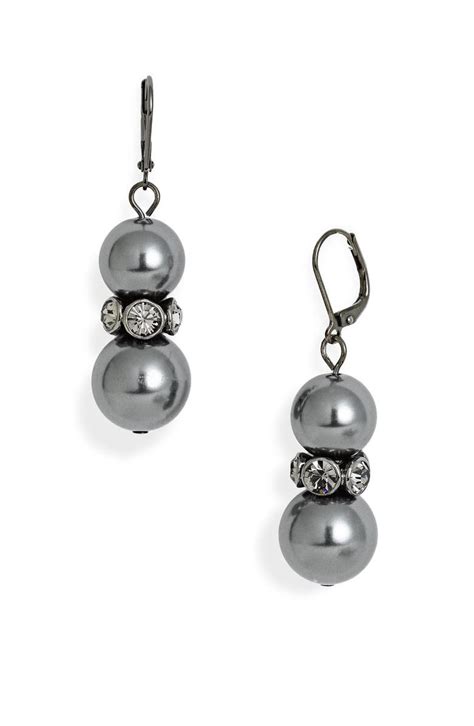 givenchy double pearl earrings|givenchy pearl c earrings.